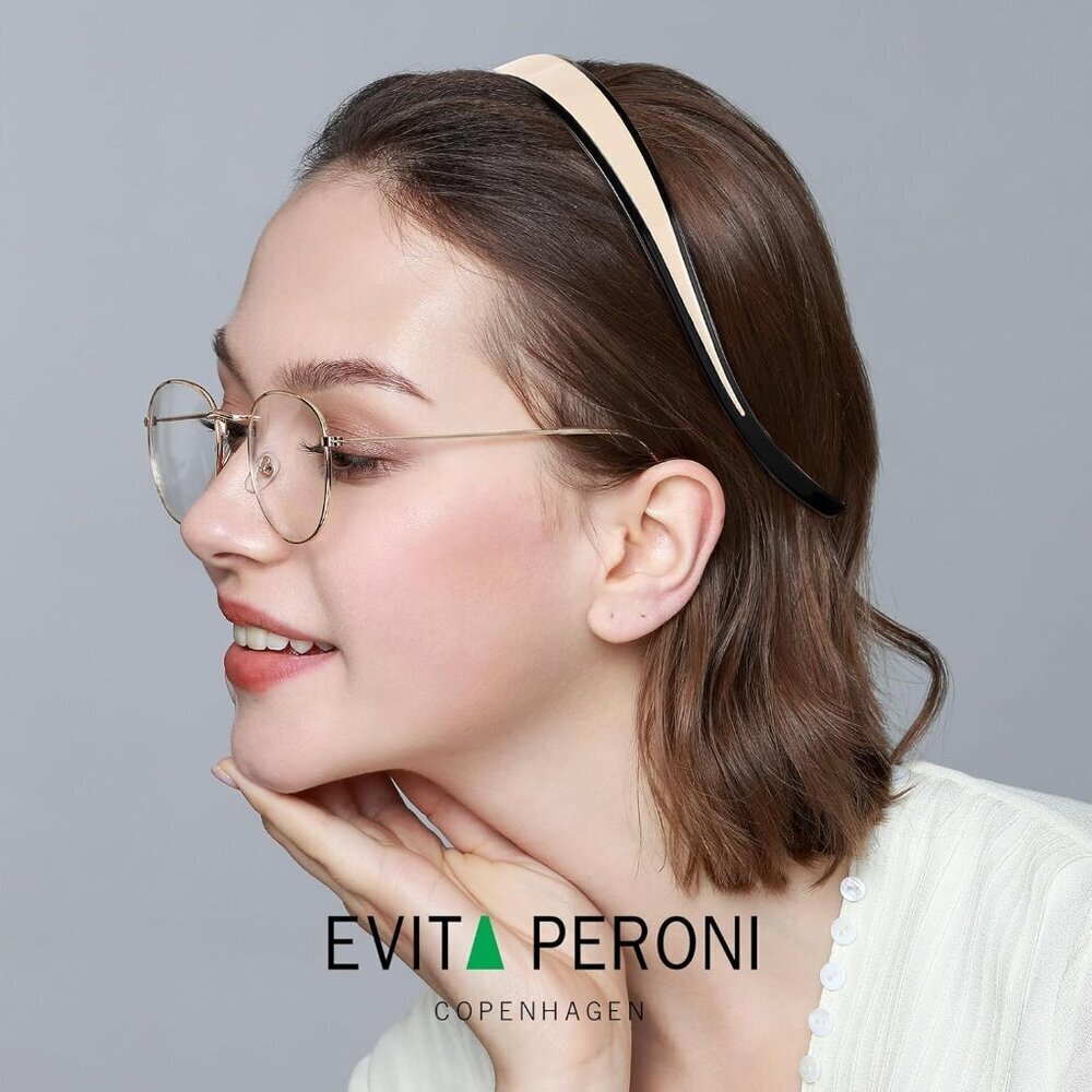 Headband Resin Black Off White Comfortable Non-slip for Women Hair Fashion - Picture 6 of 9